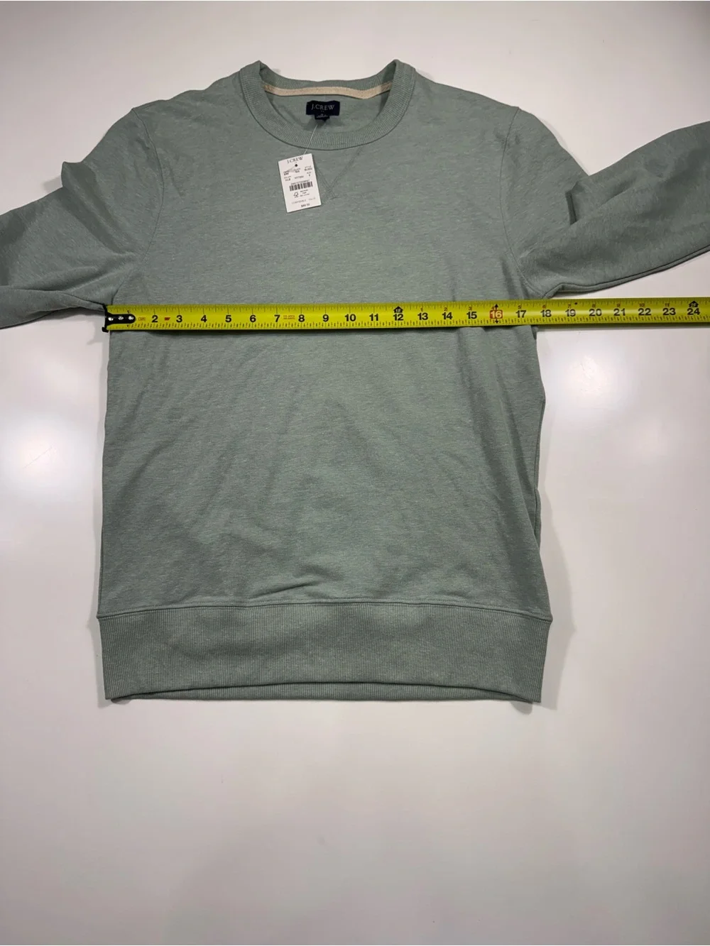 J. Crew Men's Light Sage Green Crewneck Sweatshirt